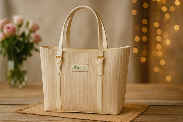 Banana Fiber Green-Loom Handbag