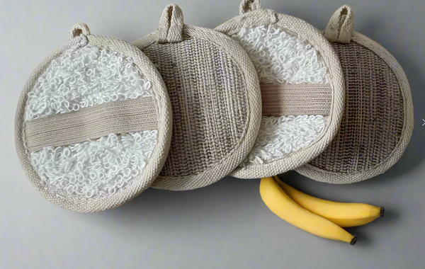 Banana Fiber Face Loofah (Pack of 4)