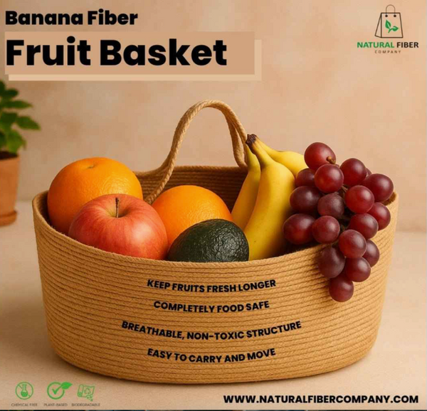 Banana Fiber Fruit Basket